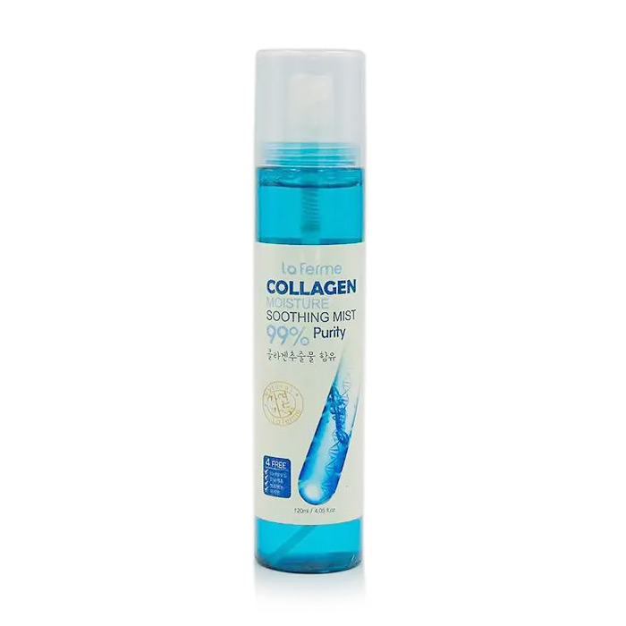 Зволожувальний міст для обличчя FarmStay La Ferme Collagen Moisture Soothing Mist з колагеном, 120 мл